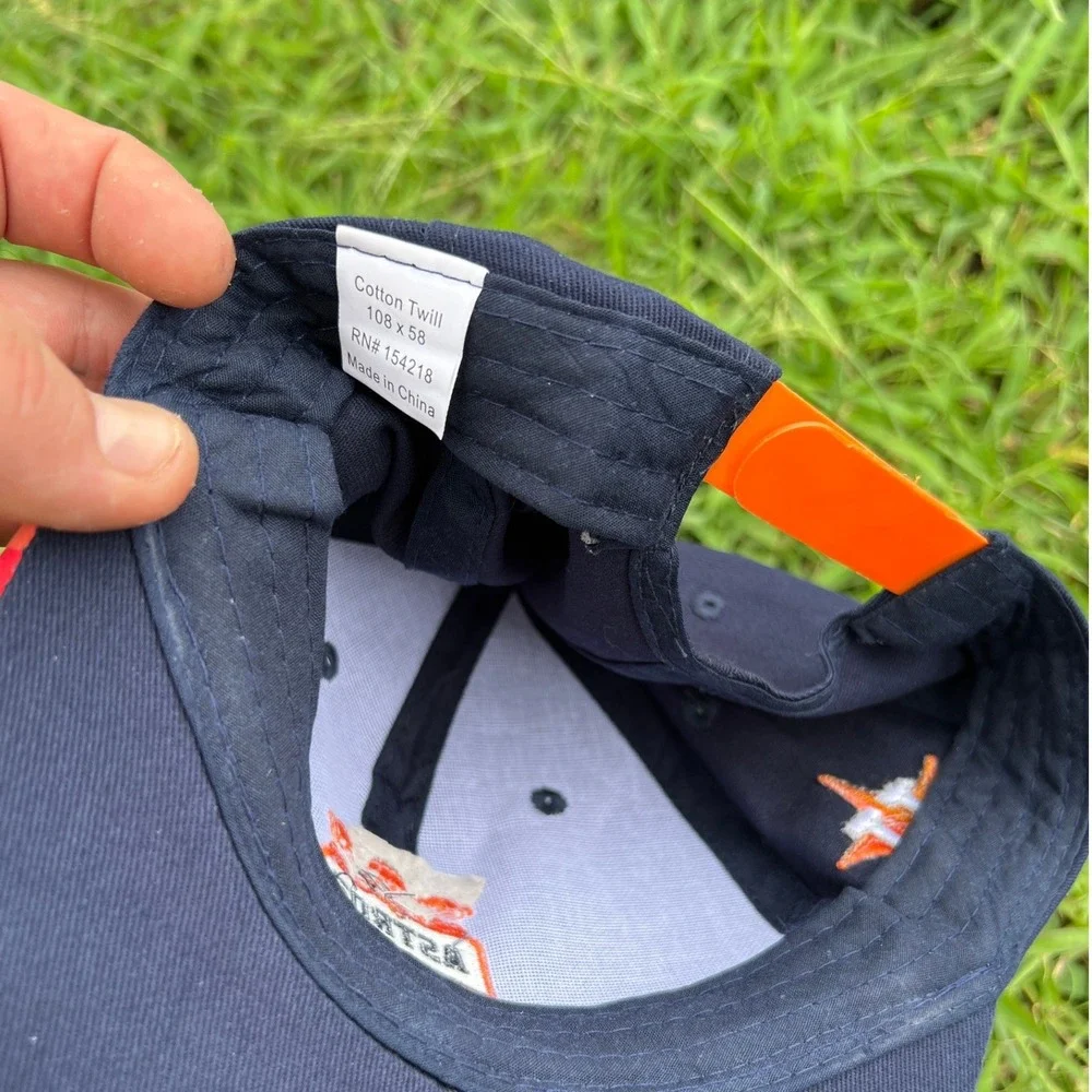 Kids Houston Astros Buddies Club Hat BBVA Fan Club Snapback Baseball Cap Striped